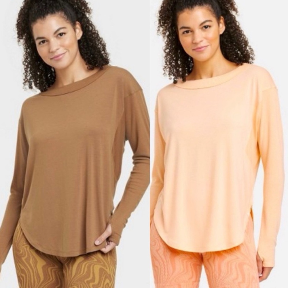 *Set of 2* JoyLab Long-Sleeve Tunic Tops